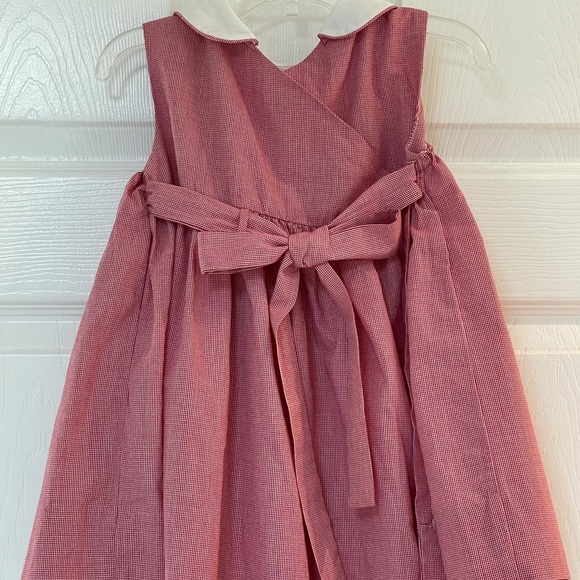 🌟HP🌟 Nursery Rhyme Red Smocked Gingham Dress - Picture 3 of 6